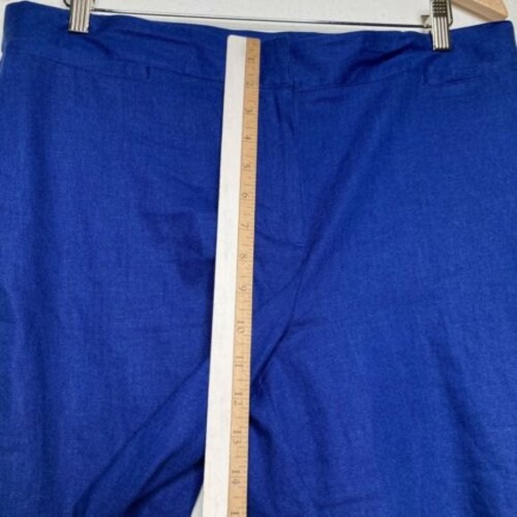 Jaclyn Smith Mens Linen Blend Blue Shorts Sealed pockets Size Large - Picture 5 of 9